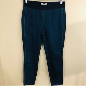 Vintage Free People dark blue skinny jeans, stretchy fit womens size 30 curvy